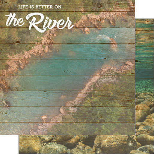 Stamping Station - Life is Better on the River Paper